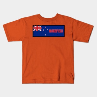 Wakefield City in New Zealand Flag Kids T-Shirt